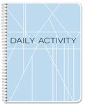 BookFactory Daily Activity Log Book/Day Log Book/Diary, Wire-O Bound - 100 Pages, 8.5" x 11" (LOG-100-7CW-PP-(DailyActivity))