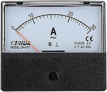 CHHUA Ammeter DH-670 AC0-30A Analog Amp Meter Gauge Rectangle Panel Meter Current Tester