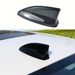 for Honda Civic 2022 2023 2024 2025, Car Shark Fin Antenna Topper Cover Trim Exterior Decoration Sticker for 11th gen Civic Accessories - Glossy Black