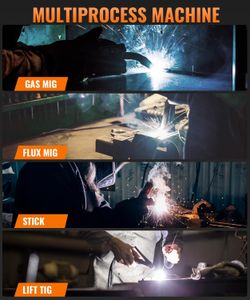 HITBOX 250A MIG Welder – Portable Gas/Gasless Welding Machine