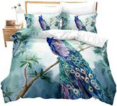 Chinoiserie Chic Peacock Duvet Cove