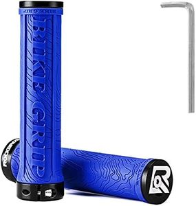 ROCKBROS Bike Handlebar Grips Double Lock-on Bicycle Handle Bar Ends for Mountain MTB BMX 22.2mm (Blue)