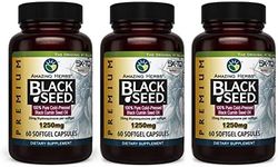 Amazing Herbs Black Seed Oil 1250mg 60sfg (Pack of 3)