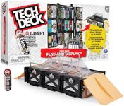 Tech Deck, Play and Display Transforming Ramp Set and Carrying Case with Exclusive Fingerboard, Kids Toy for Ages 6 and up