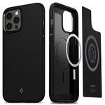 Spigen iPhone 12 Case, iPhone 12 Pro Case, Mag Armor Designed for Apple iPhone 12 Pro/iPhone 12 Case (2020) Compatible with Magsafe - Matte Black