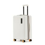 MOKOBARA The Transit Luggage Poly-Carbonate Hard Sided 8 Silent Ninja Wheels for Travelling (Still Loading Brownray (Limited Edition), Check-in Medium)