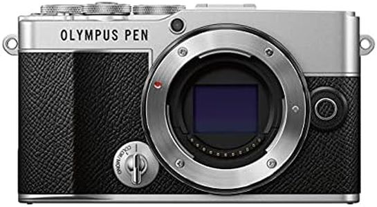 Olympus Pen E-P7 Micro Four Thirds System Camera, 20MP Sensor, 5-Axis Image Stabilization, Tilting and High Resolution LCD Screen, 4K Video, Wi-Fi, Colour and Monochrome Profile Control, Silver