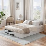 HUEIIS Full Box Spring 9 Inch High Profile Strong Metal Frame Mattress Foundation, Quiet Noise-Free,Easy Assembly, 3000lbs Max Weight Capacity