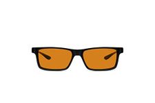 Gunnar Gaming and Computer Eyewear | Vertex, Frame Colour: Onyx, Amber MAX Tint (98% Blue Light Protection & 100% UV Light) | Blue Light Blocking Glasses | Patented lens | Reduce eye strain & dryness