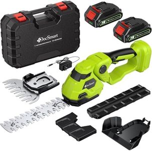 Hedge Trimmer Cordless with Battery, 2-in-1 Electric 21V Handheld Grass Shear Cutter with 2 Pack Rechargeable Battery, Men Gifts Mini Bush Trimmer Kit for Garden Yard Lawn Pruning