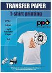 PPD Inkjet Premium T Shirt Transfer Paper A4 for White and Light Colour Fabric and Textile x 20 Sheets PPD-1-20