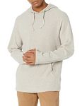 Amazon Essentials Men's Long-Sleeve Slub Thermal Pullover Hoodie (Previously Goodthreads), Oatmeal Heather, XXL