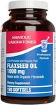 Cold Pressed Organic Flaxseed Oil 1000mg Softgels - Non GMO Organic Flax Seed Oil Rich in Naturally Occurring Omega 3 6 9 for Full Body Benefits - Fish Free Omega 3 Supplement (180 Softgels)