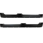 Rocker Panels Compatible With 1999-2006 Chevy Silverado GMC Sierra 4 Door Crew Cab Steel Panels(Driver & Passage Side)