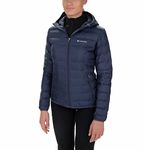 Columbia Women's Lake 22 Down Hooded Jacket, Hooded Puffer Down Jacket, Nocturnal, Size M