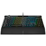 Corsair K100 RGB Mechanical Gaming Keyboard - CHERRY MX SPEED RGB Silver Keyswitches - AXON Hyper-Processing Technology for 4x Faster Throughput - 44-Zone RGB LightEdge - PBT Double-Shot Keycaps