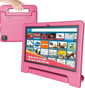 NOBKLEN Upgraded Kids Learning Tablet – Octa-core Processor, 10.1" HD Display, Preloaded Educational Apps, Parental Controls, Kid-Proof Case, and Long Battery Life