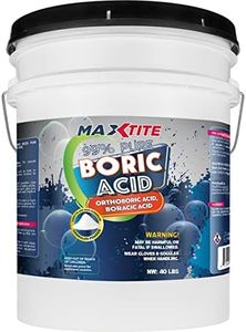 99% Pure Boric Acid - Granular (40 lbs) - Granular, Premium Industrial Grade Strength H3BO3 - Convenient Easy-Open Resealable Pail