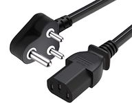 Sadow Heavy Duty Computer Power Cable Cord for Desktops PC and Printers/Monitor SMPS Power Cable IEC Mains Power Cable (3 Meter)