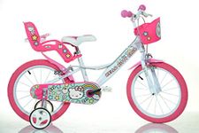 Dino Bikes 144R-HK Sanrio Hello Kitty Kids Bicycle, White/Pink