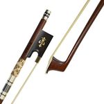 SURVEAL Professional Snakeskin Inlayed Brazilwood Violin Bow With Warm Sound (4/4)