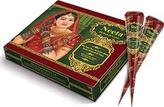 Neeta Natural Herbal Mehandi Cones For Hand Designing Mehandi Cones Natural Mehandi/Henna Cones Raddish Brown Color Mehndi Cones Natural Without Chemical Mehendi Cones 12 Pieces Mehndi Cones