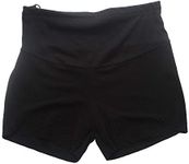 Metalife Cotton Black Maternity Shorts Pants for Pregnant Women L