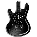 Doublecat Music Rock Band Guitar Office Wall Clock Decor for Boss Boyfriend Gift 12inch 30CM (NO LED)