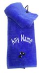 Personalised Tri Fold Velour Bowls Towel (Any Name)