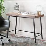 Safavieh Home Collection Bernhart Walnut/Black Desk, Medium