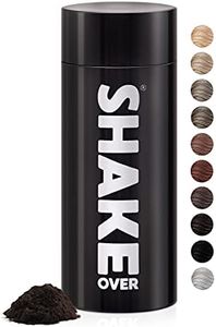 shake over fibre capillari ispessimento capelli fibre arricchite di zinco, densificante, volume capelli, Made in Europe (30 g, CASTANO SCURO)