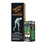 Amrith Noni Artho Plus 750ml + Pain Roll-On 50ml - Effective Combo for Joint Health & Quick Relief from Aches and Pains