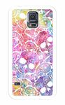 iZERCASE Samsung Galaxy S5 Case Colorful Skulls Paisley Pattern RUBBER - Fits Samsung Galaxy S5 T-Mobile, AT&T, Sprint, Verizon and International