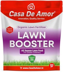 Casa De Amor Organic Lawn Booster | Organic Fertilizer for Lush Green Grass | Eliminates Brown Patches & Strengthens Roots | Easy Dry Application | 900 gm (1 Pack)