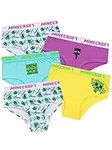 Minecraft Girls Underwear Pack of 5 Creeper Multicolor 14