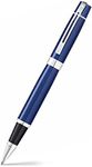 Sheaffer 300 - refillable rollerball pen, glossy blue lacquer, polished chrome plate trim