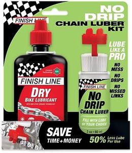 Finish Line No Drip Chain Luber Kit with 4-Ounce DRY Lube and Applicator, 2-Ounce