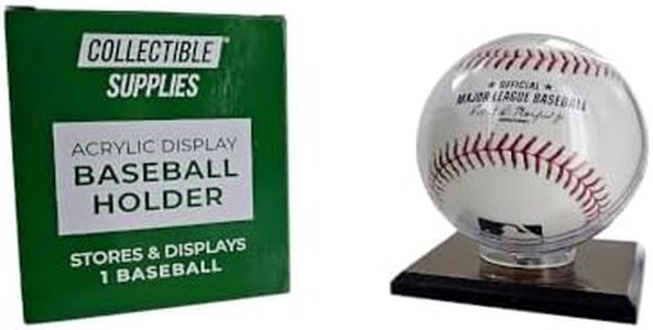 Collectible Supplies Acrylic Baseball Display CASE Holder with Black Base (Qty 1)