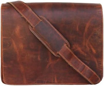 Jaald 40 Cm Tracolla in Pelle Valigetta Borsello Sacchetto del Messaggero Borsone a Spalla per Ufficio Vintage Uomo Borsa del portatile leather Laptop briefcase Messenger bag
