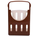 MSA Bread Slicer Foldable and Adjustable Bread Toast Slicer Bagel Slicer Cutter Mold with 4 Slice Thicknesses Bread Slicer Bread Slicer for Kitchen.Toast Cutter,Brown Color