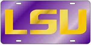 Craftique LSU Tigers Purple Laser Cut License Plate