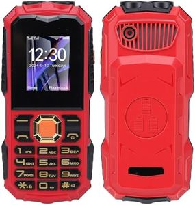 Generic Rugged Phone Unlocked, 4G LTE Waterproof Dual SIM Rugged Smartphone, Outdoor Mobile Phones with 16800mAh Battery, 0.08MP Camera, 1.77in Screen, Camping Light, Speaker﻿ (Black)