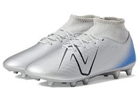 New Balance Unisex-Adult Tekela V4 Magique Fg Soccer Shoe, Silver/Bright Lapis/Black, 14 X-Wide Women/12.5 Wide Men