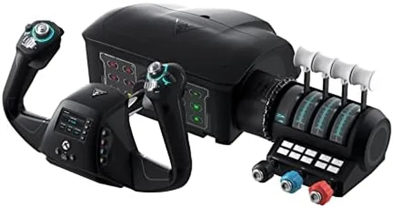 Turtle Beach VelocityOne Flight Universal Control System - Xbox Series X & Xbox Series S, Xbox One & Windows 10 & 11 PCs with Yoke Handle, Throttle Quadrant, Trim Wheel & Rudder Controls
