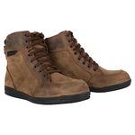 Oxford Kickback Mens Motorcycle Boots -Leather, Breathable, Reinforced, Ankle Support, Anti-Slip Sole Motorbike Riding Shoes (Brown,UK 7 (EU 41))