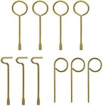 Interior Door Key for Bathroom Bedroom, Emergency Key for Door Knob Lock - Set of 10 Gold