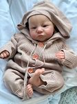 Pinky Reborn 19 Inch 48 cm Reborn Doll Realistic Bebe Reborn Soft Silicone Realistic Soft Vinyl Lifelike Cute Newborn Reborn Baby Dolls Toys