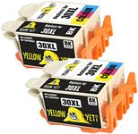 YELLOW YETI Replacement for Kodak 30 30XL 30B 30CL Ink Cartridges compatible with Kodak ESP C100 C110 C115 C300 C310 C315 C330 C360 1.2 3.2 3.2S Hero 2.2 3.1 5.1 Office 2100 2150 (2 Black + 2 Colour)