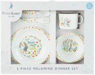 BEATRIX POTTER 5pc Dinner Set: Classic Peter Rabbit