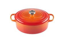 Le Creuset Signature Enamelled Cast Iron Oval Casserole Dish With Lid, 29 cm, 4.7 Litre, Volcanic, 21178290902430